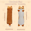 Length 37.80 inches, Width 11.81 inchesLong Shiba Inu Plush Body Pillow, Ultra-Soft Cuddly Stuffed Animal Hugging Pillow for Sleeping, Home Decor & Gift