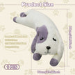 Cute Purple & White Dog Stuffed Pillow, 0.62kg Small Plush Toy for KidsLength 26.77 inches, Width 7.48 inches