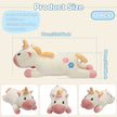 Small Size Unicorn Body Pillow, 0.62kg Fluffy Stuffed Toy for Sleeping & GiftLength 27.56 inches, Width 13.78 inches