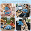 Adorable Blue Turtle Plush Toy - Perfect Pillow & Decor for Kids & AdultsLength 33.86 inches, Width 19.29 inches
