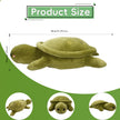 Cute Sea Turtle Plush Hug Pillow, Soft Stuffed Tortoise Long Body Cushion, Perfect Snuggle Buddy for Kids, Girls & Home DecoLength 33.86 inches, Width 19.29 inches