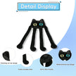 Adorable Long-Legged Black Cat Plush - Unique Cuddle BuddyLength 37.80 inches, Width 15.75 inches