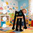 Adorable Long-Legged Black Cat Plush - Unique Cuddle BuddyLength 37.80 inches, Width 15.75 inches