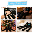 Adorable Long-Legged Black Cat Plush - Unique Cuddle BuddyLength 37.80 inches, Width 15.75 inches