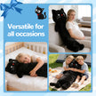 Giant Long Black Cat Plush Pillow, 40.55 Inch Soft Stuffed Kitten Hug Cushion, Cute Plush Toy for Kids & Cat LoversLength 40.55 inches, Width 17.72 inches